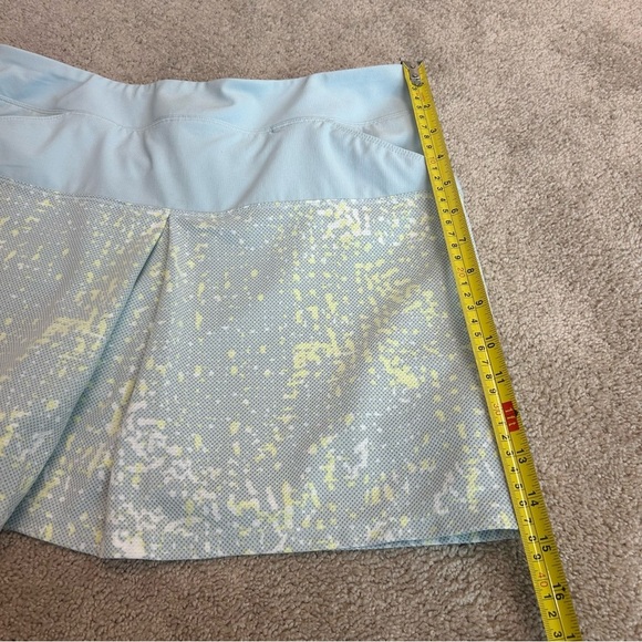 Adidas light pastel blue yellow Golf tennis skort skirt Sz S - Picture 5 of 7
